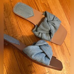 Denim shoes sandals size 7.5 Nine West